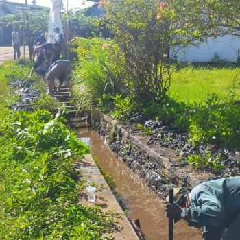 Gotong Royong Di Desa Banjarsari Kecamatan Kendawangan